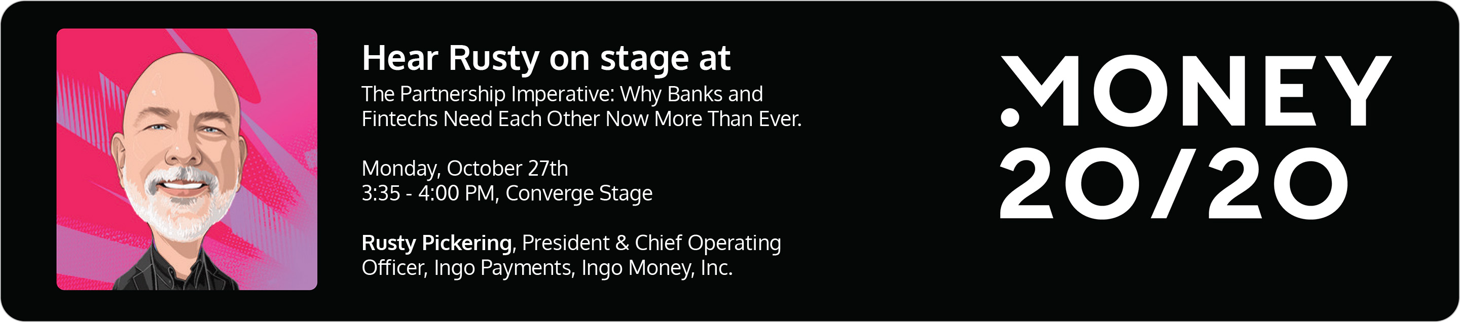 Rusty Pickering On Stage at Money 2020 - October 27, 2025
