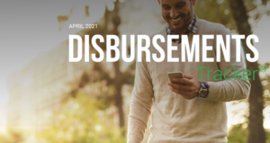 PYMNTS.com Disbursement Tracker April 2021 Cover Image